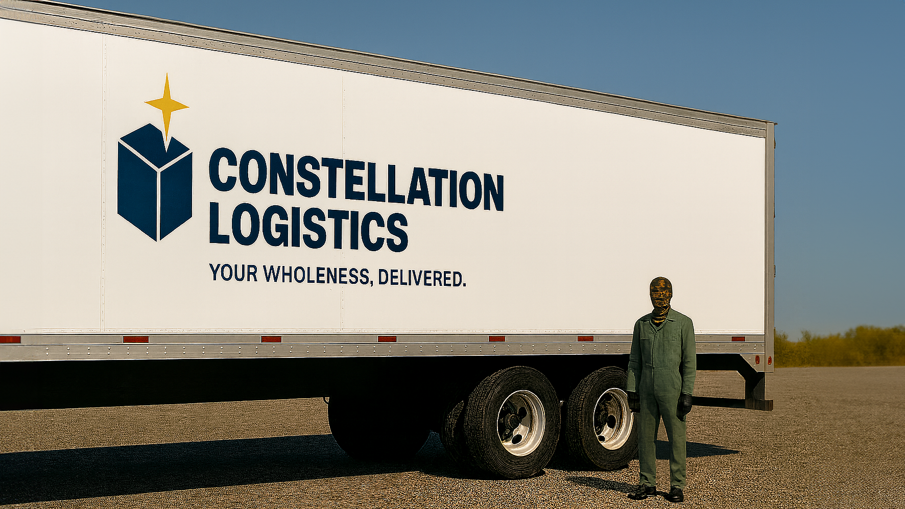 Constellation Logistics truck and driver